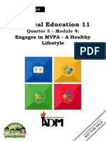 Physical Education 11: Engages in MVPA - A Healthy Lifestyle