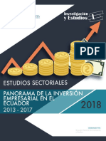 Estudio Sectorial Inversión Empresarial 2013 2017