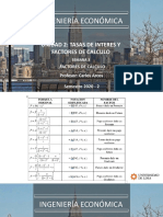 Semana 3 y 4 Factores de Calculo y 6 Formulas IE