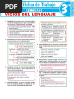 Vicios Del Lenguaje - Ejercicios Tercero Secundaria