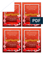 Valentines Card Invitation
