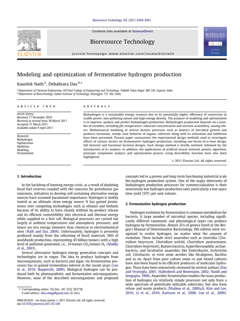 Modeling and Optimization of Fermentativ | PDF | Fermentation ...