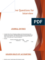 Five Questions For Interview