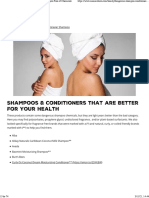 Shampoos & Conditioners That Are Better For Your Health