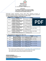 Surat Edaran Jadwal TA (Update)