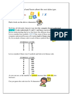 Character Type Data:: Let Us Move Ahead and Learn About The Next Data Type