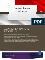 Sejarah Bahasa Indonesia