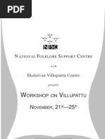 Download Villupattu Workshop by Arun Prasan SN56071124 doc pdf
