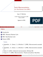 Teoría Macroeconómica: Ciclos Reales vs Monetarios (RBC vs MBC