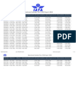 Operational Calendar Peru-CASS Export 2022 