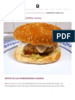 Hamburguesas Caseras Receta - Cocina Facil y Rapida