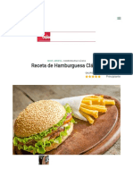 Receta de Hamburguesa Clásica L Fácil y Rápida!