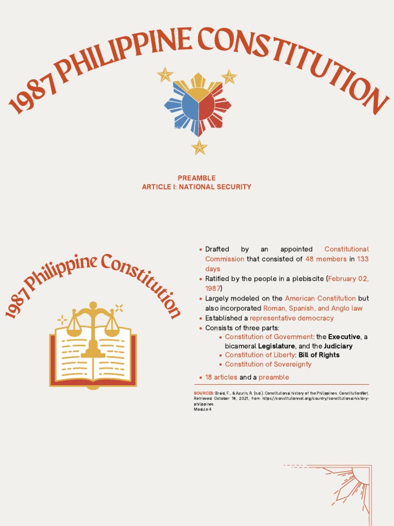 Group 1 Preamble and Article I | PDF | Constitution | Philippines