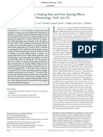 Agronomy Journal - 2019 - Mulvaney - Brassica Carinata Seeding Rate and Row Spacing Effects On Morphology Yield and Oil