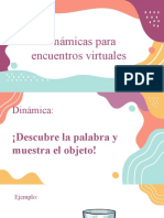 Dinámicas para Encuentros Virtuales