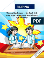 Fil7 - Q1 - Mod1.2 - Ang Mga Pahayag Sa Pagbibigay NG Patunay