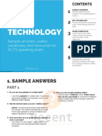 Topic: Technology: Sample Answers, Useful Vocabulary and Resources For IELTS Speaking Exam