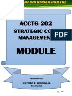Acctg 202 - Module 1 - Strategic Cost Management