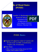 Profile of Mood States (POMS) : Jennifer A. Haythornthwaite, Ph.D. Robert R. Edwards, PH.D