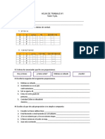 HOJA DE TRABAJO Tablas de Verdad