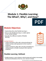 Module 1 Slides Flexible Learning An Overview