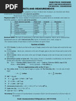 Units and Measurement MCQ