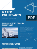 Organic Water Pollutants