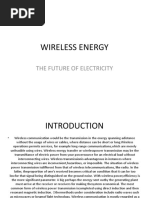 Wireless Energy: The Future of Electricity