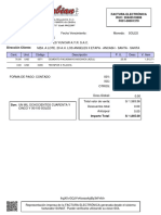 Factura Electrónica RUC: 20445510808 F001-00001370: 70.00 Cemento Pacasmayo Mochica (Azul) UND 0371 1,512.71 25.50