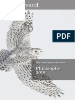 Philosophy: Harvard University Press