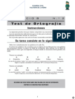 Test 2 Ortografia PDF