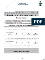 Test 5 Ortografia PDF