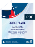 District Heating: Roland Kilpatrick, P.Eng. Industrial Technology Advisor Industrial Research Assistance Program