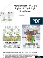 Lipids Physiologic Significance