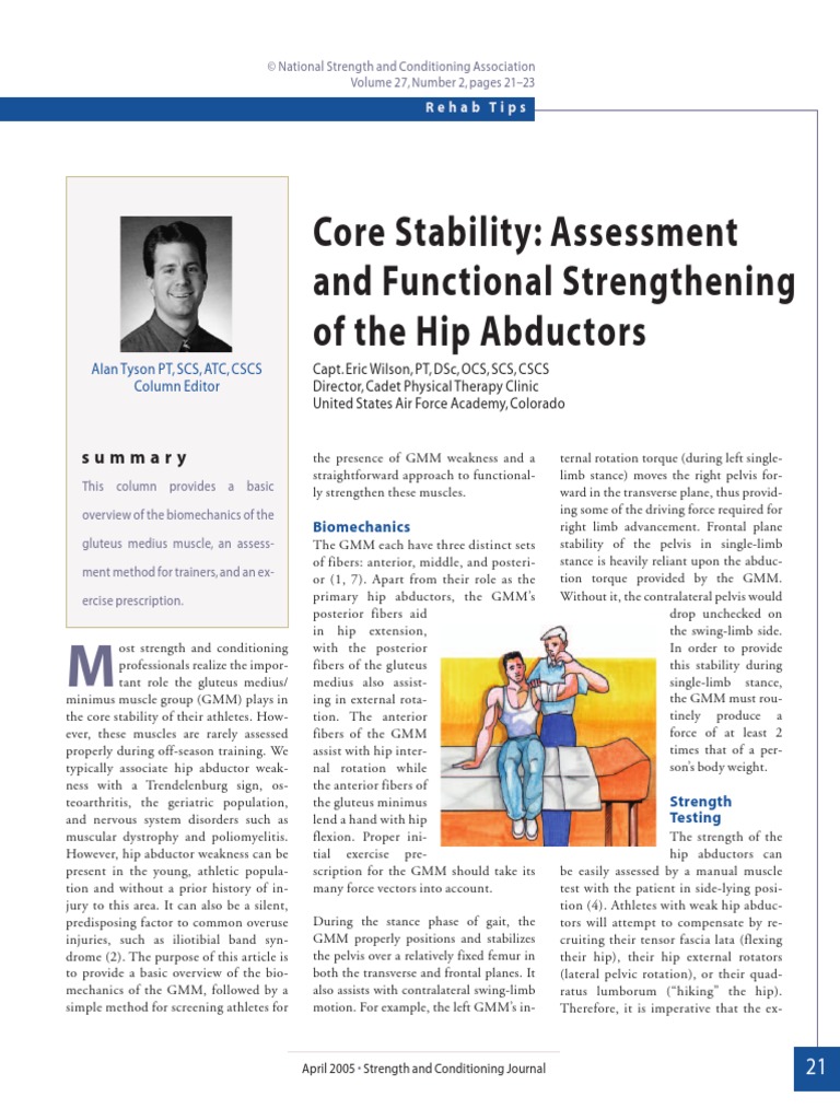 Core Stability PDF Pelvis Hip