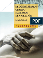 De Que Habkamos Cuando Hablamos de Violacion