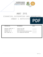 St. Anthony's College Financial Accounting Homework