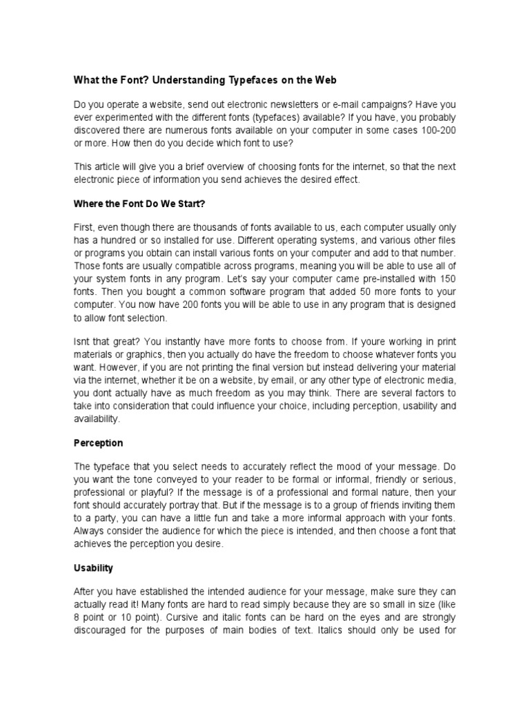 What The Font Forum