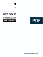 Parts Catalog Engine Generator SDG25S 8B1