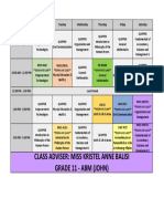 ABM 11 STUDENT'S SCHEDULE