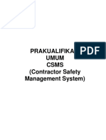 Form CSMS for Announcement