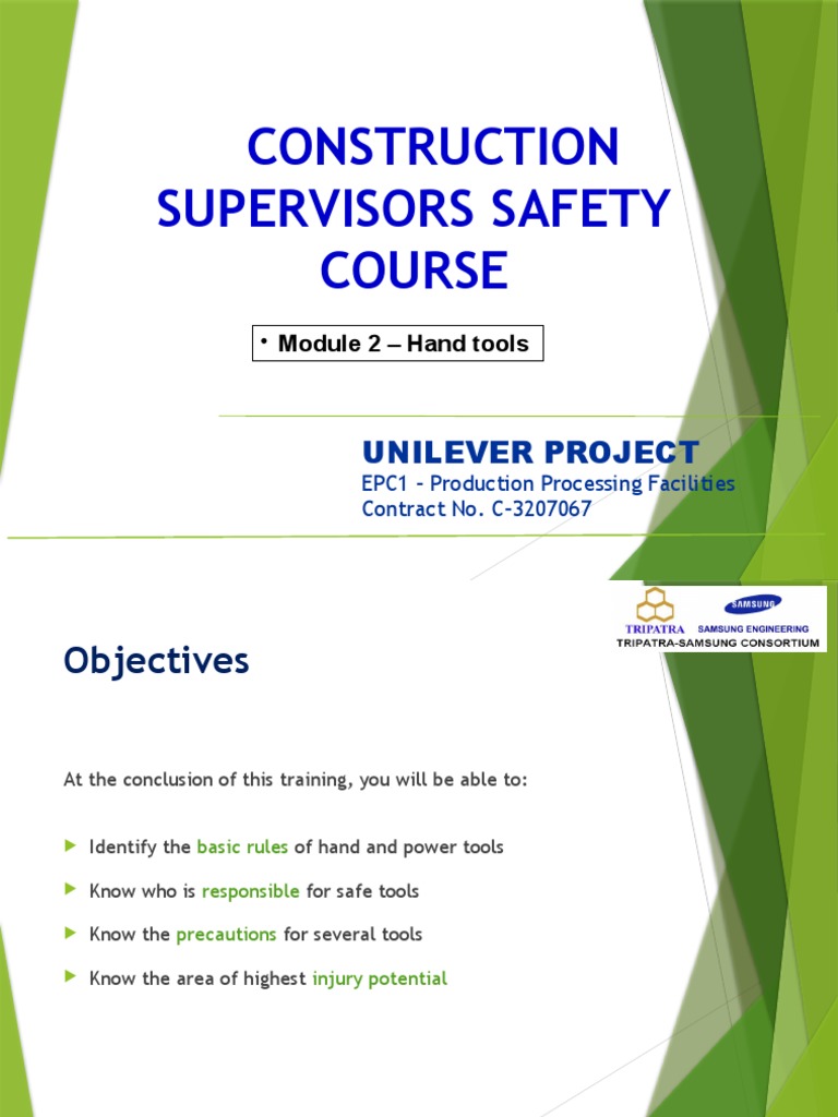 Hand and Power Tool Safety Training | PDF | Hammer | Tools