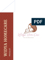 Pricelist Widya Homecare