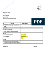 Compliance Sheet For Copper Pipes and Fittings