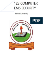 Kabarak University exam on computer systems security