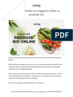 Ghid Complet - Idei de Promovare & Vanzari Pentru Un Magazin Online de Produse Bio