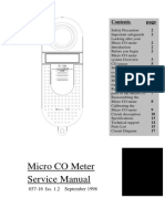Micro Medical Micro CO Meter - Service Manual