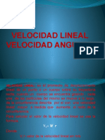 Velocidad lineal y angular