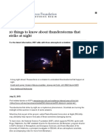 Understanding Nighttime Thunderstorms