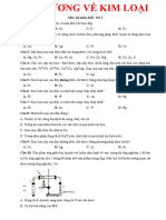 ÔN TẬP ĐẠI CƯƠNG KIM LOẠI